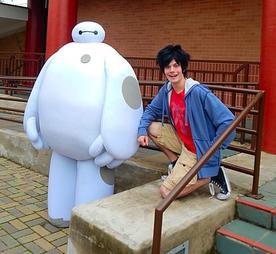 Hiro and Baymax are superheroes with the Big Hero 6