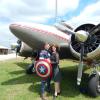 American Hero and Agent Peggy enjoyed visiting with fans a a superhero appearance at Modaero in Conroe.  The planes were beautiful!