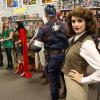 Agent Peggy, American Hero, Wonderful Heroine and Ivy Vixen were excited to appear on KHOU for Free comic book day.  They appeared there to meet fans and make the day special.