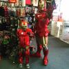 Iron Hero loves meeting Superheroes of all ages.  The Avenging Heroes are a favorite of fans.

