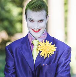 The Joker loves pranks at a superhero party
