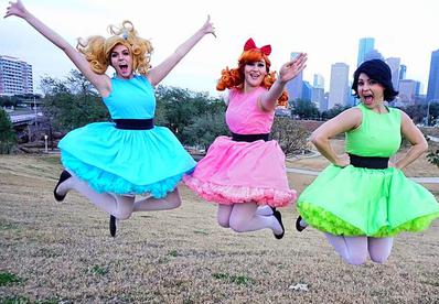 Power Puff Girls Bubbles, Blossom, and Buttercup