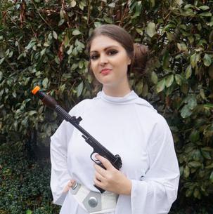 Princess Leia at a Star Wars Party