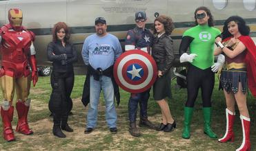 Iron Man Black Widow Captain America Peggy Carter Green Lantern and Wonder Woman at Modaero in Conroe