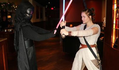 Kylo Ren and Rey from Star Wars at The Melting Pot
